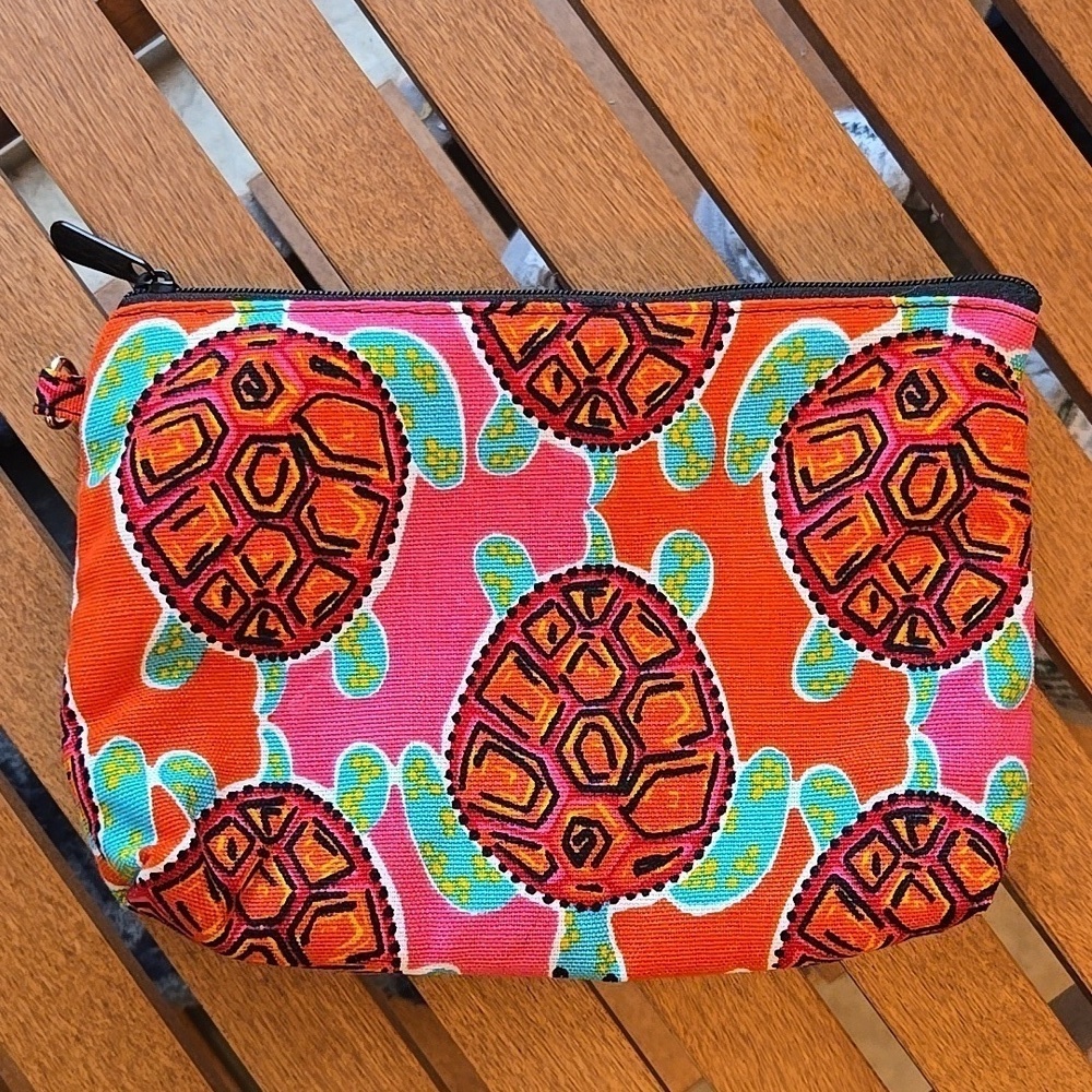 Thirty One Mini Zipper Pouch Sea Turtle Tango